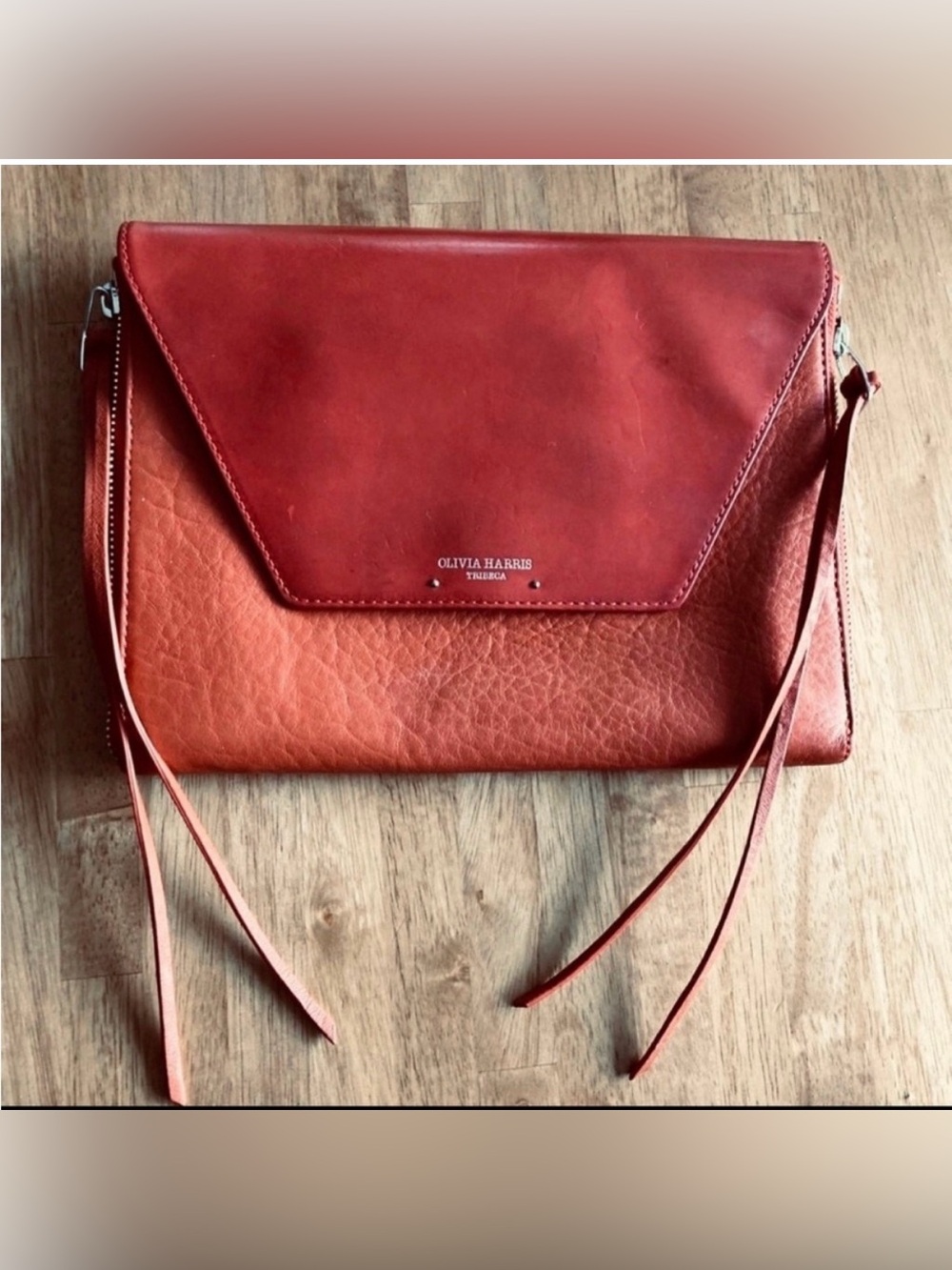 Olivia Harris Tribeca Orange Handbag